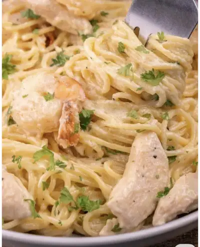 Pasta mar y tierra