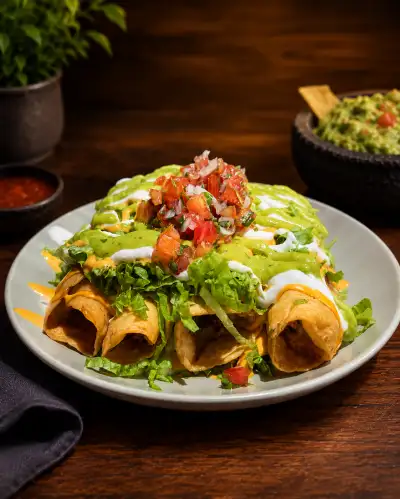 Flautas mexicana de pollo 